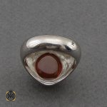 انگشتر عقیق یمن مردانه رکاب دست ساز - کد 10026 - تصویر 3