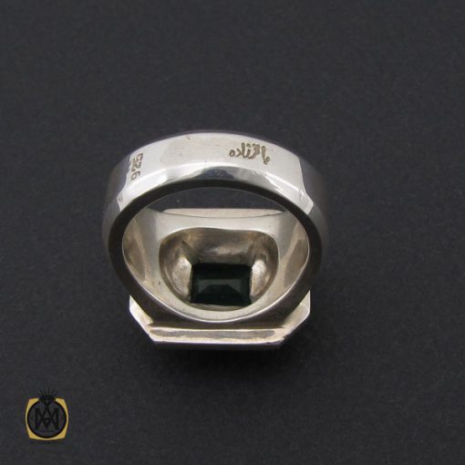 انگشتر زمرد زامبیا درشت مردانه - کد 10032 - تصویر 3