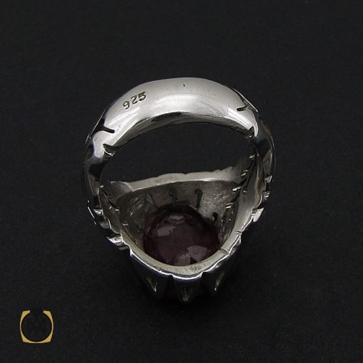 انگشتر یاقوت سرخ مردانه دست ساز – کد 8800 - تصویر 3