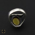 3 انگشتر عقیق زرد با حکاکی شرف الشمس مردانه – کد 8828 - تصویر 3