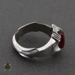 انگشتر عقیق یمن مردانه هنر دست استاد قاسمی - کد 10055 - تصویر 3