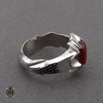 انگشتر عقیق یمن مردانه هنر دست استاد قاسمی - کد 10058 - تصویر 3