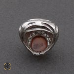 انگشتر عقیق یمن شبکه ای مردانه - کد 10063 - تصویر 3