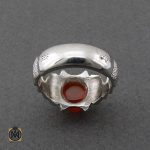 3 انگشتر عقیق یمن مردانه هنر دست استاد قاسمی - کد 10064 - تصویر 4