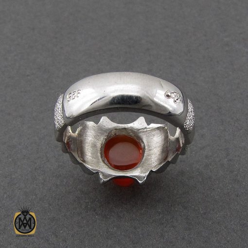 3 انگشتر عقیق یمن مردانه هنر دست استاد قاسمی - کد 10064 - تصویر 4