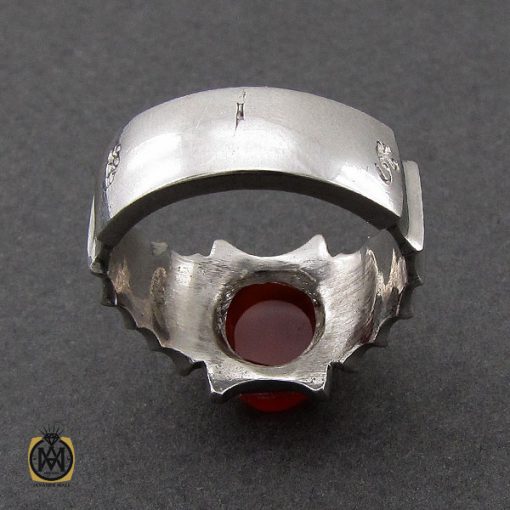 انگشتر عقیق یمن مردانه هنر دست استاد قاسمی - کد 10066 - تصویر 3