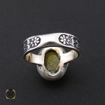 3 انگشتر عقیق زرد با حکاکی شرف الشمس مردانه – کد 8830 - تصویر 3