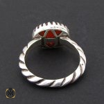 3 انگشتر عقیق قرمز مردانه – کد 8845 - تصویر 3