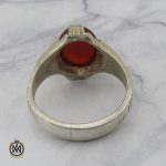 3 انگشتر عقیق قرمز مردانه – کد 8846 - تصویر 3