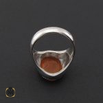 3 انگشتر عقیق یمن با حکاکی سلام قولا من رب رحيم مردانه - کد 8857 - تصویر 2