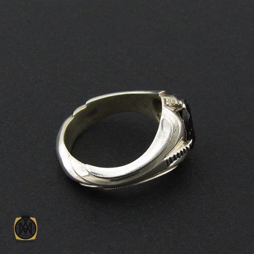 انگشتر یاقوت گارنت مردانه هنر دست استاد شرفیان – کد 8804 - تصویر 3