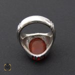 3 انگشتر عقیق یمن با حکاکی سلام قولا من رب رحيم مردانه - کد 8859 - تصویر 3