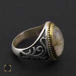 انگشتر کوارتز رُتایل مردانه - کد 8882 - تصویر 3