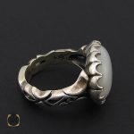 3 انگشتر مون استون مردانه اصل و معدنی - کد 8883 - تصویر 3