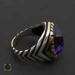 انگشتر نقره مردانه - کد 8889 - تصویر 3