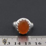 انگشتر عقیق یمن با حکاکی شرف الشمس مردانه - کد 8905 - تصویر 4