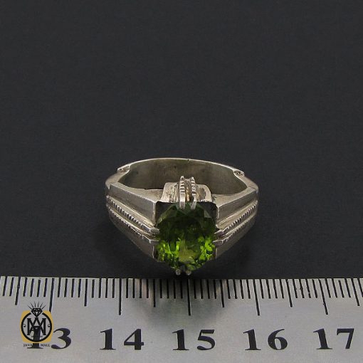 انگشتر زبرجد مردانه هنر دست استاد شرفیان – کد 8810 - تصویر 4