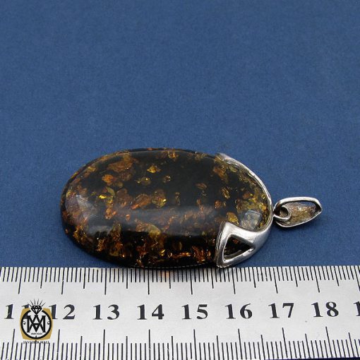 4 مدال کهربا پودری درشت زنانه - کد 3156 - تصویر 4