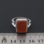 انگشتر عقیق یمن با حکاکی شرف الشمس دست ساز مردانه - کد 8927 - تصویر 4