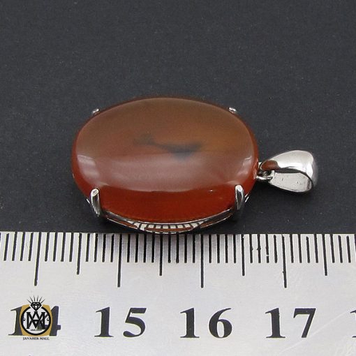 مدال عقیق یمن با حکاکی شرف الشمس زنانه - کد 3175 - تصویر 4