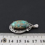 4 مدال فیروزه نیشابوری طرح الیکا زنانه - کد 3181 - تصویر 4