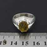 انگشتر مردانه یاقوت زرد