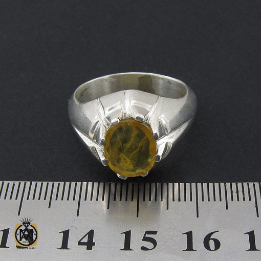 انگشتر مردانه یاقوت زرد