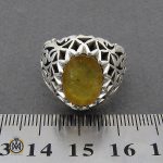 انگشتر یاقوت زرد مردانه دست ساز فاخر - کد 8945 - تصویر 4