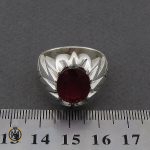 انگشتر یاقوت سرخ مردانه مرغوب دست ساز - کد 8952 - تصویر 4