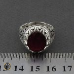 4 انگشتر یاقوت سرخ مردانه خوش رنگ دست ساز - کد 8955 - تصویر 4