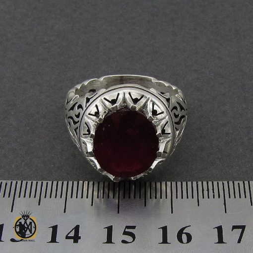 4 انگشتر یاقوت سرخ مردانه خوش رنگ دست ساز - کد 8955 - تصویر 4