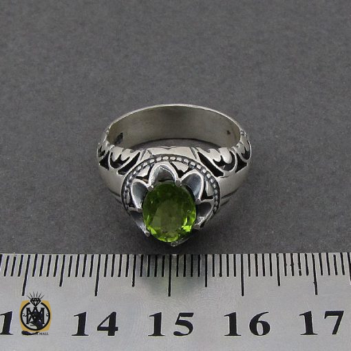 4 انگشتر زبرجد مردانه - کد 8960 - تصویر 4