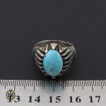 4 انگشتر فیروزه نیشابوری مردانه - کد 8965 - تصویر 4