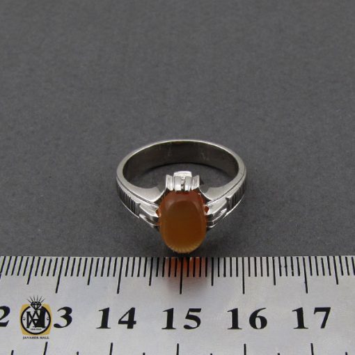 انگشتر عقیق یمن شرف الشمس مردانه دست ساز - کد 8976 - تصویر 4