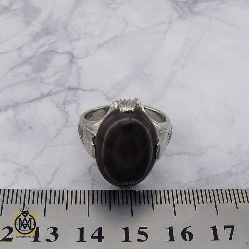 انگشتر عقیق باباقوری یمن مردانه دست ساز – کد 8820 - تصویر 4