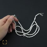 4 تسبیح نقره 101 دانه هلی شیار دار - کد 4129 - تصویر 3