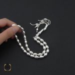 تسبیح نقره 33 دانه هلی ساده - کد 4138 - تصویر 4