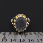 4 انگشتردُر نجف مردانه با حکاکی چهارده معصوم دست ساز – کد 8823 - تصویر 4