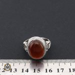 انگشتر عقیق یمن مردانه رکاب دست ساز - کد 8988 - تصویر 4