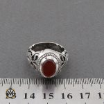 4 انگشتر عقیق یمن مردانه رکاب دست ساز - کد 10018 - تصویر 4