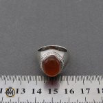 انگشتر عقیق یمن مردانه رکاب دست ساز - کد 10026 - تصویر 4