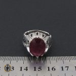 انگشتر یاقوت سرخ مردانه دست ساز – کد 8800 - تصویر 4