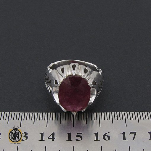 انگشتر یاقوت سرخ مردانه دست ساز – کد 8800 - تصویر 4