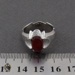 انگشتر عقیق یمن مردانه هنر دست استاد قاسمی - کد 10055 - تصویر 4