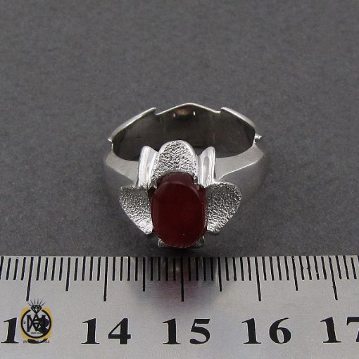 انگشتر عقیق یمن مردانه هنر دست استاد قاسمی - کد 10055 - تصویر 4