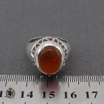 انگشتر عقیق یمن شبکه ای مردانه - کد 10063 - تصویر 4