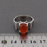 4 انگشتر عقیق یمن مردانه هنر دست استاد قاسمی - کد 10064 - تصویر 5