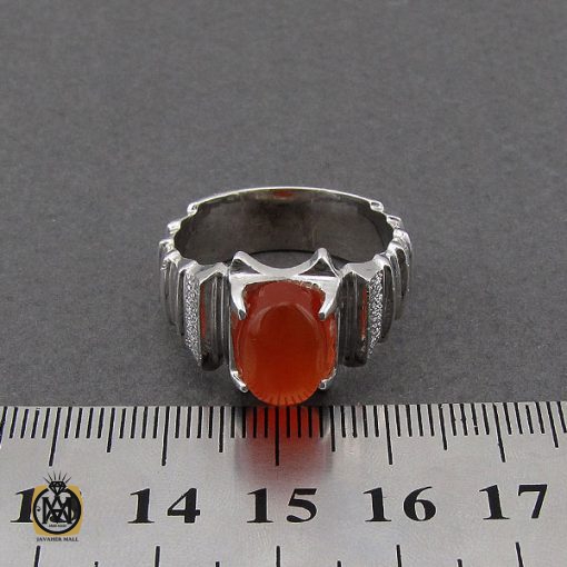 4 انگشتر عقیق یمن مردانه هنر دست استاد قاسمی - کد 10064 - تصویر 5