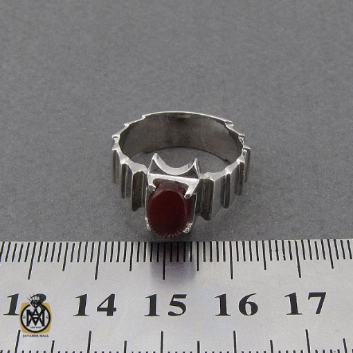 انگشتر عقیق یمن مردانه هنر دست استاد قاسمی - کد 10068 - تصویر 4