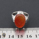 4 انگشتر عقیق یمن با حکاکی یا حسین مظلوم مردانه - کد 8855 - تصویر 4
